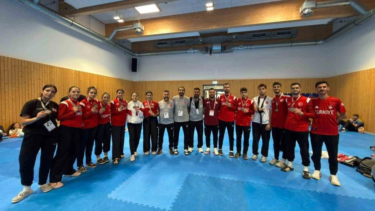 Almanya&rsquo;da milli taekwondocular zirvede

