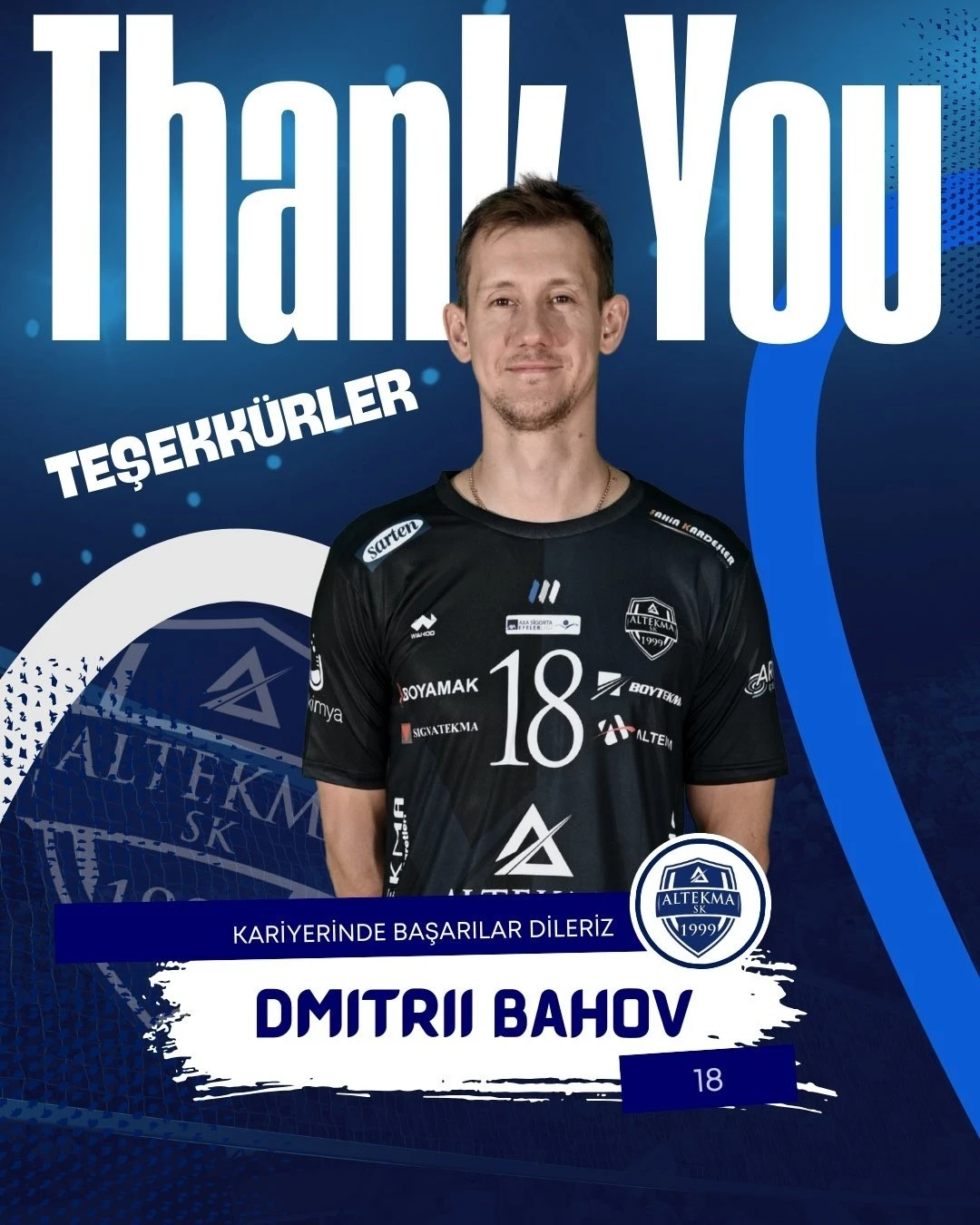 Altekma’da Dmitrii Bahov ile yollar ayrıldı
