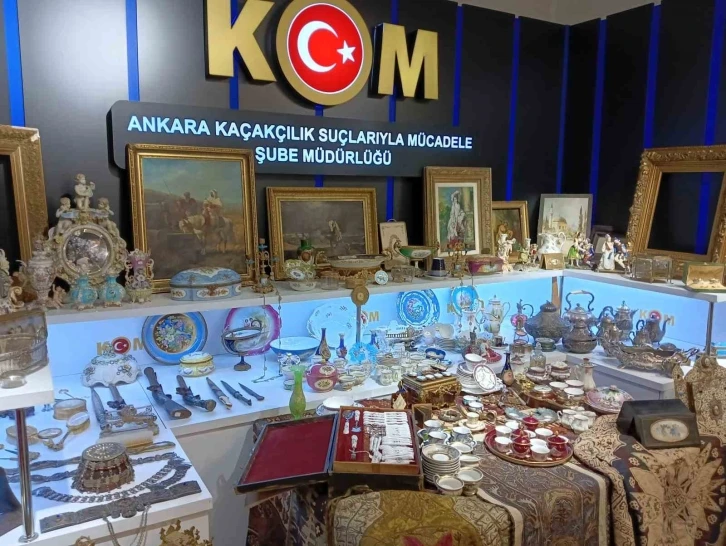 Ankara’da 50 milyon lira değerinde tarihi eser ele geçirildi
