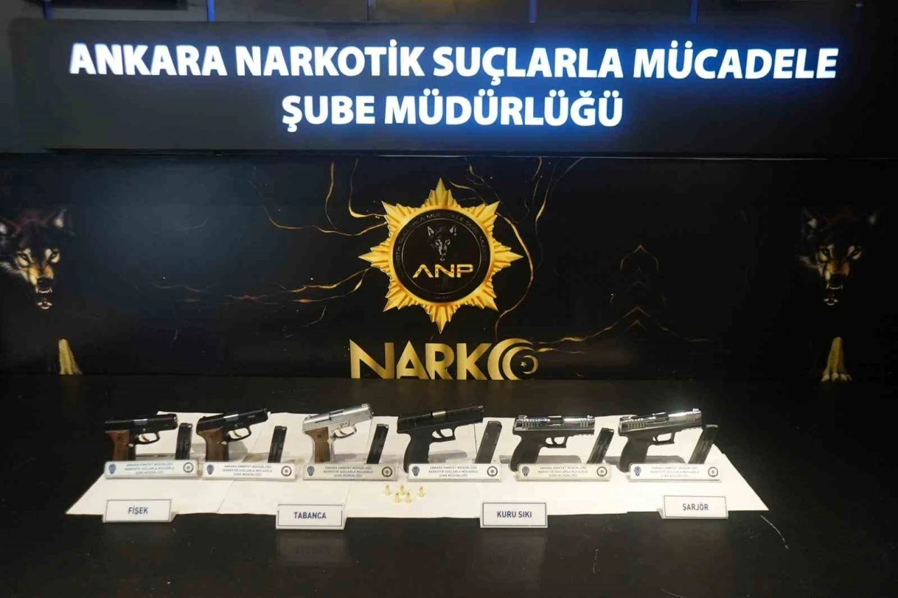 Ankara’da 6 adet ruhsatsız tabanca ele geçirildi