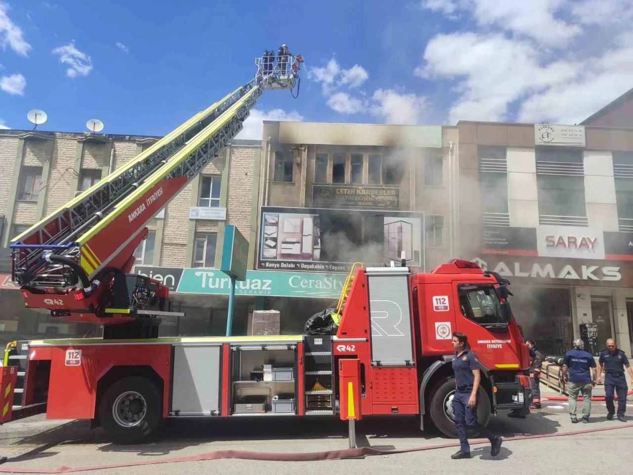 Ankara’da Siteler Sanayi bölgesinde yangın
