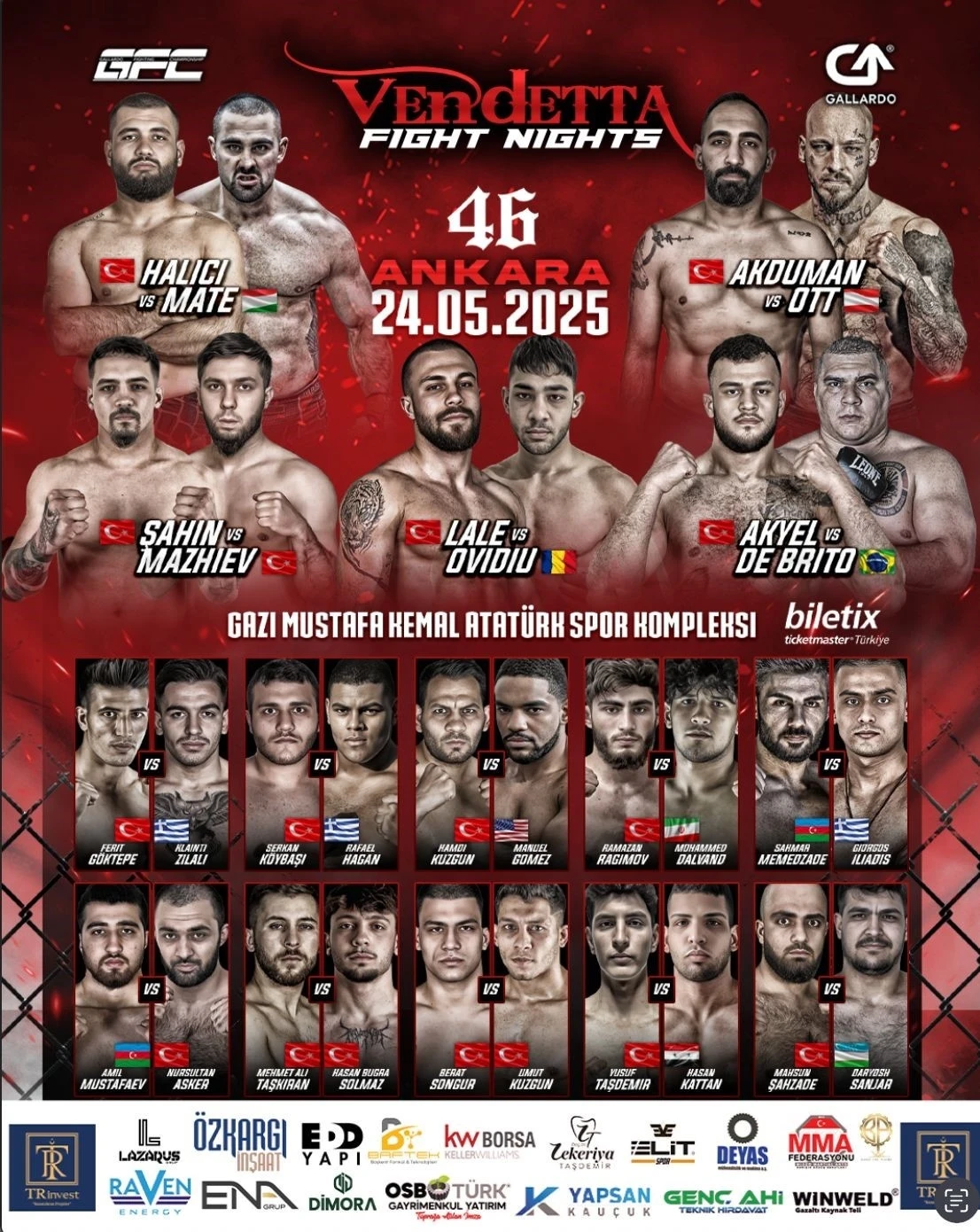 Ankara, Uluslararası MMA Gecesi’ne ev sahipligi yapacak
