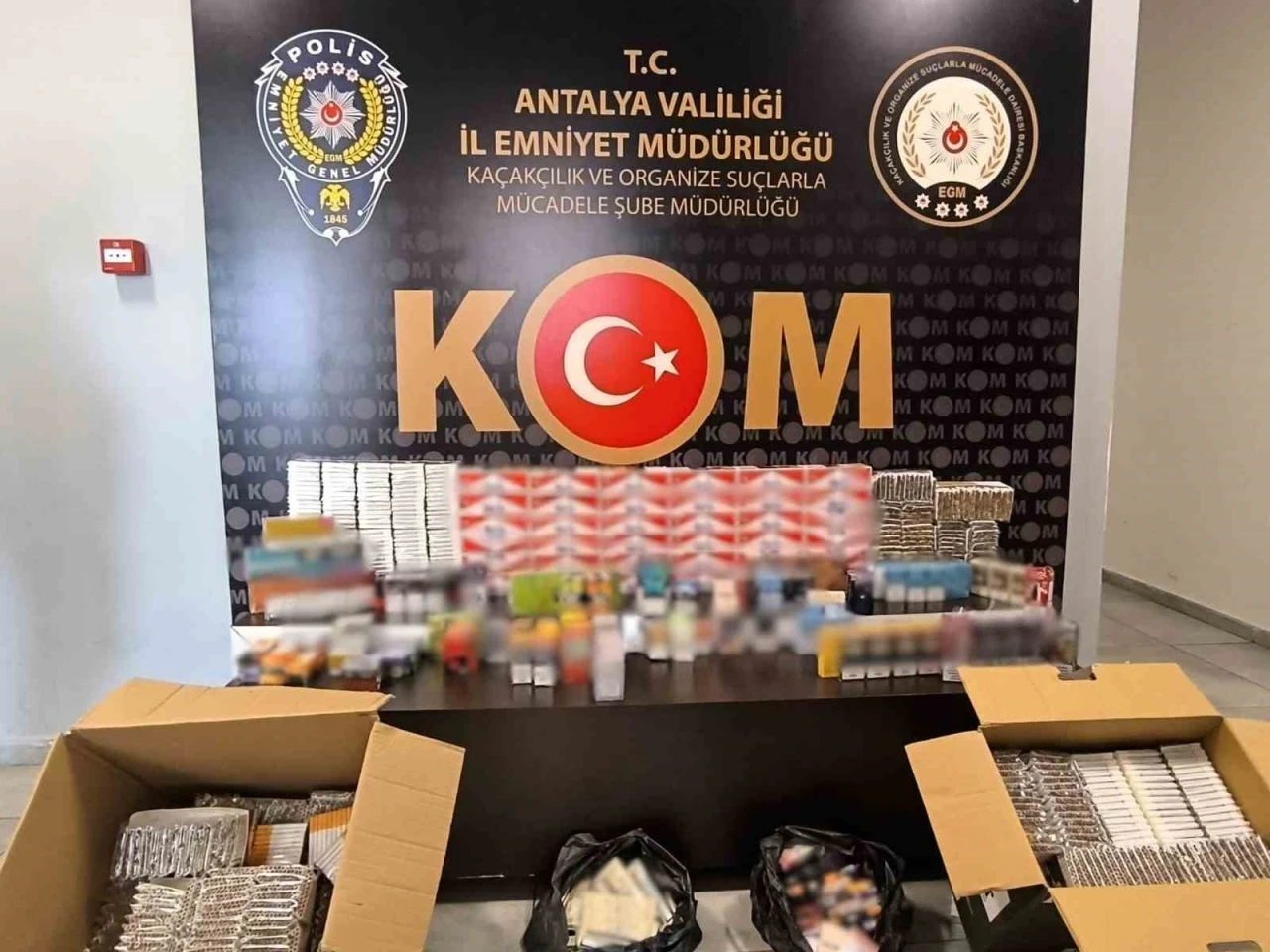 Antalya’da 1 haftada kaçakçılık operasyonlarında 12 şüpheliye adli işlem
