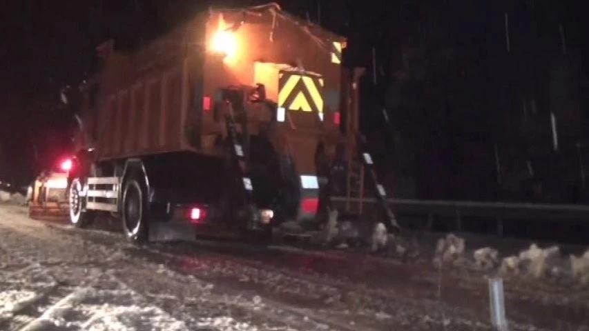 Antalya-Konya karayolunda kar yağışı başladı
