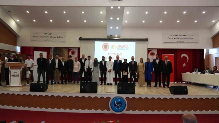 Arapça bilgi ve etkinlik yarışmasında 3 birincilik Kahta’dan
