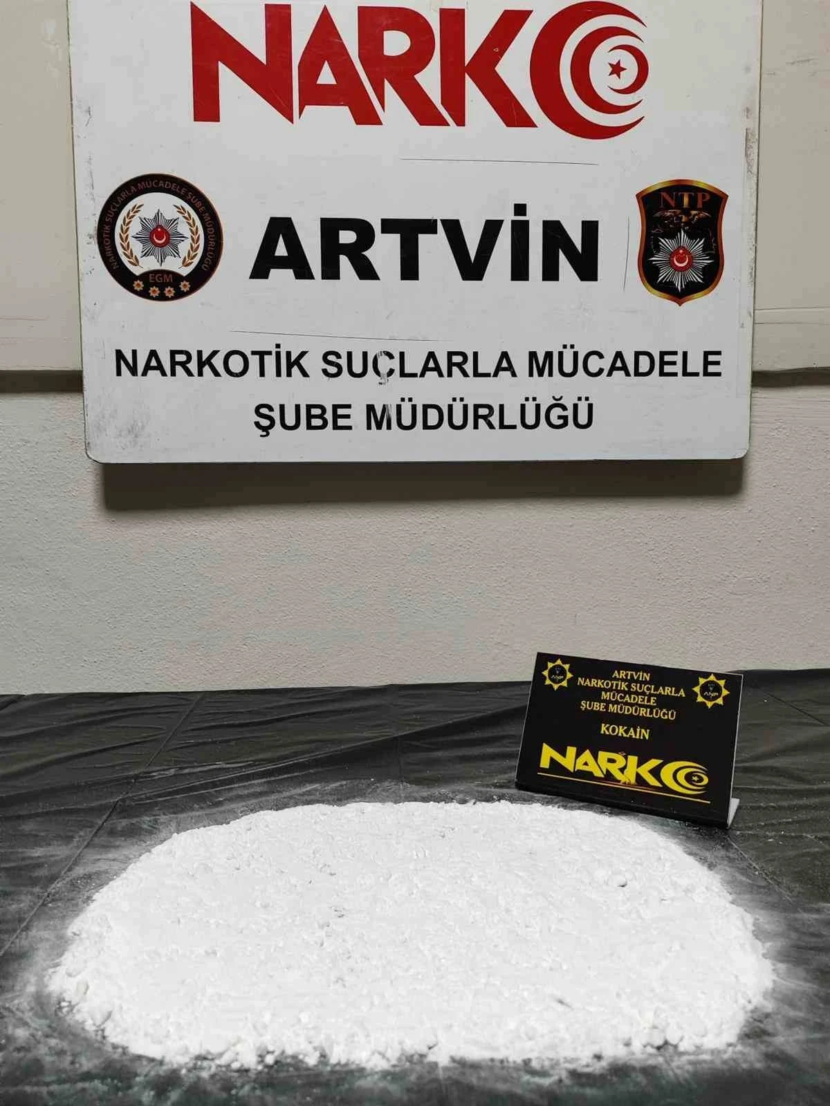 Artvin&rsquo;de 147 gram kokain ele ge&ccedil;irildi
