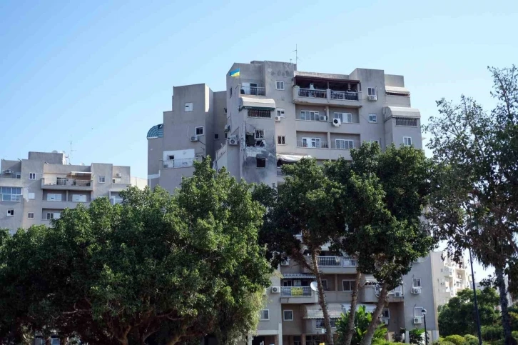 Aşkelon&rsquo;daki hasar g&ouml;r&uuml;nt&uuml;lendi
