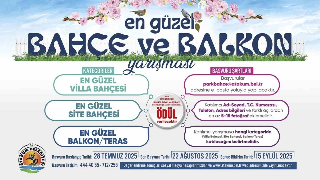 Atakum’da ‘En Güzel Balkon ve Bahçe Yarışması’
