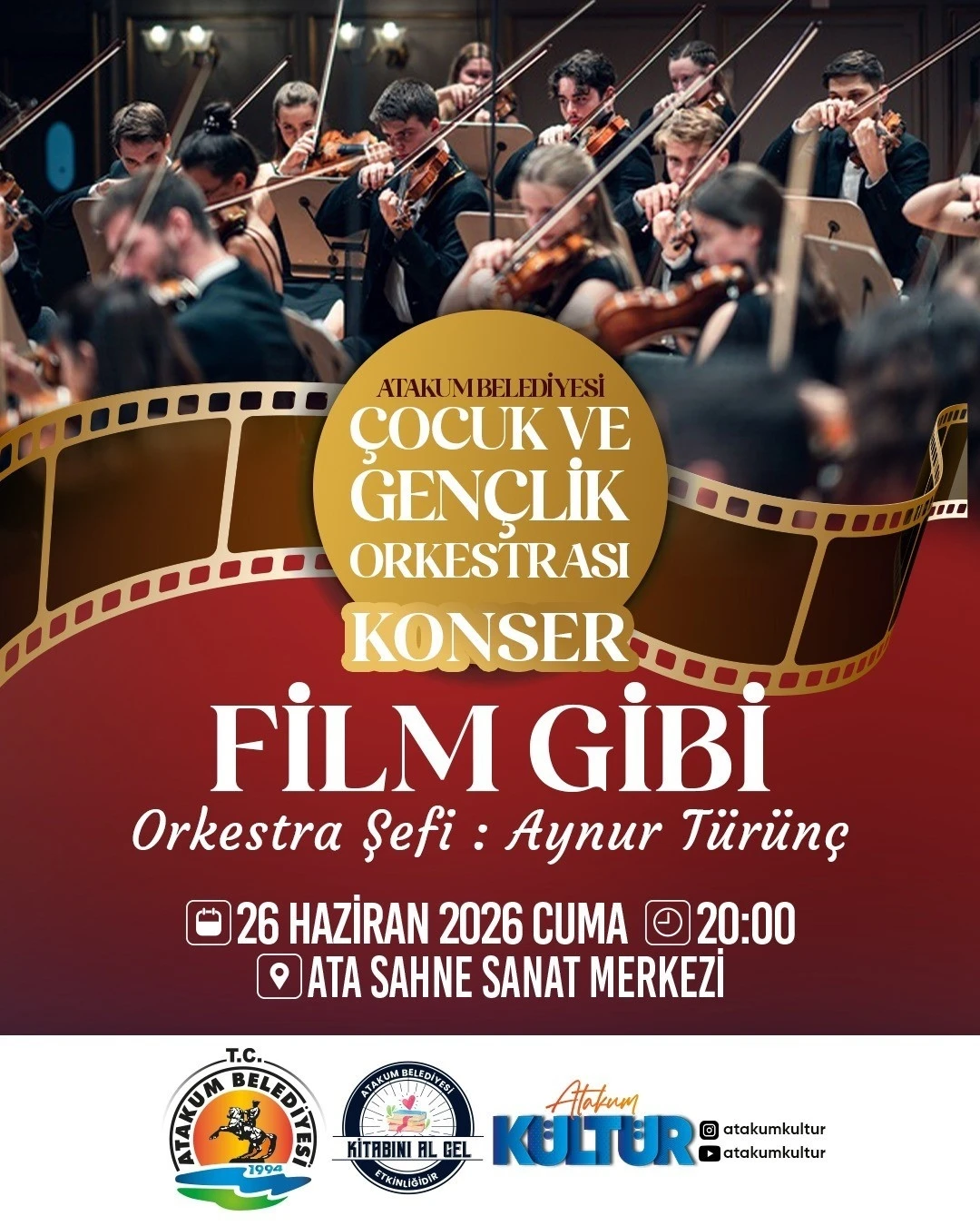 Atakum&rsquo;da film gibi konser
