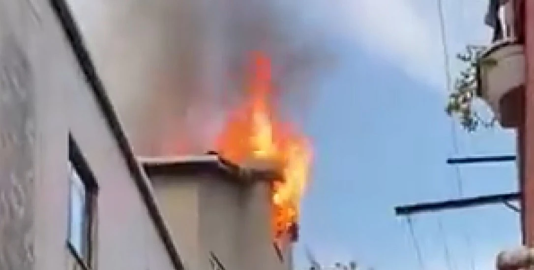 Ataşehir’de korkutan yangın
