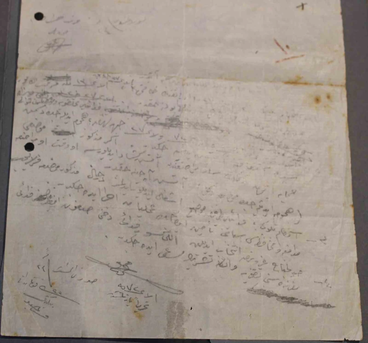Atatürk’ün Kanlısırt bölgesinin Türk tarafından kalması için Fedai Müfrezesine verdiği el yazısı emir ortaya çıktı
