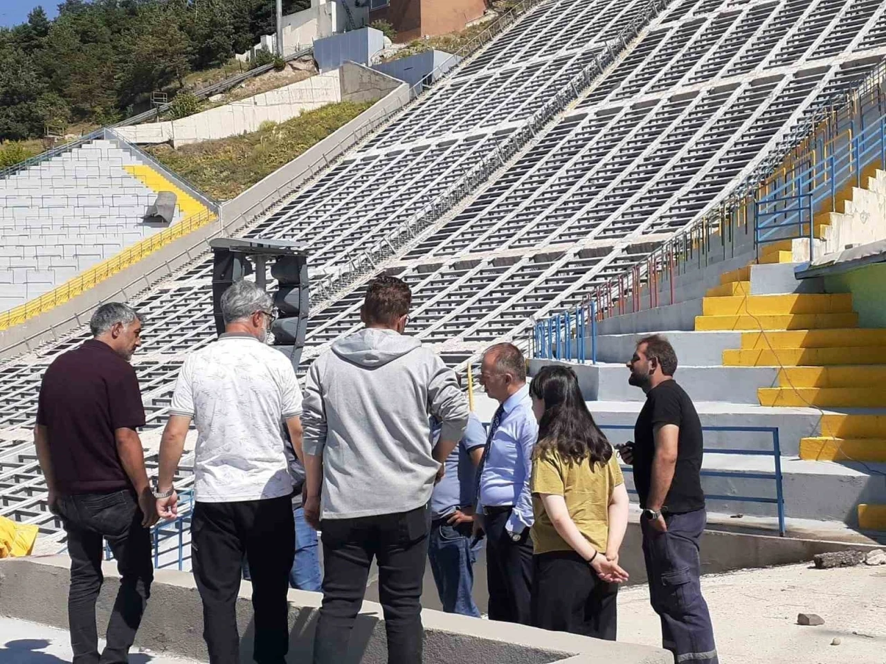 Atlama kulelerinde tadilat çalışmaları devam ediyor
