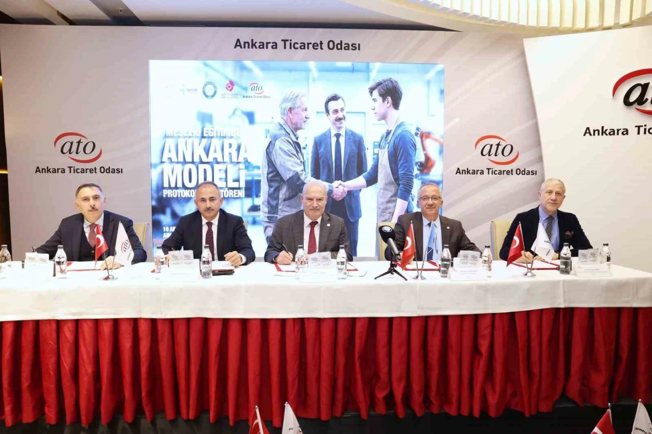ATO’da ‘Mesleki Eğitimde Ankara Modeli’ için 5 kurumdan güç birliği
