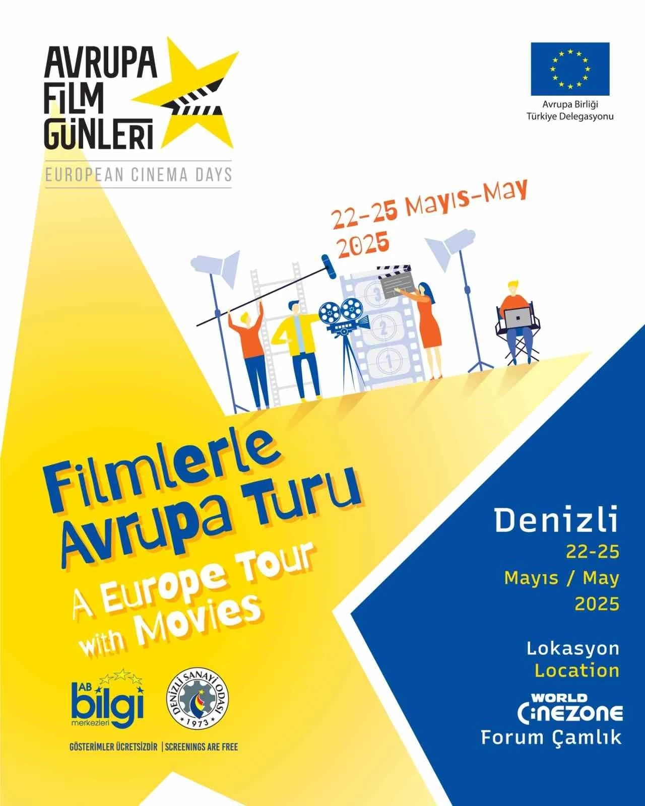 Avrupa Film Günleri, Denizli’de başlıyor

