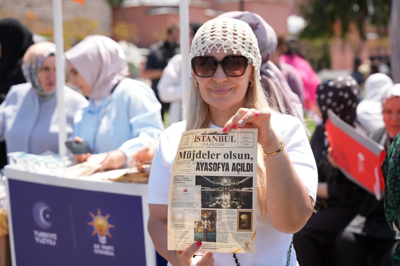 Ayasofya&rsquo;nın yeniden ibadete a&ccedil;ılışının 6. yılında AK Parti İstanbul Kadın Kolları&rsquo;ndan &ouml;zel gazete
