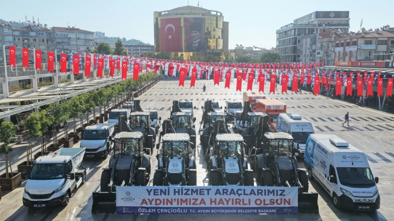 Aydın B&uuml;y&uuml;kşehir Belediyesi filosuna 22 yeni ara&ccedil; takviyesi
