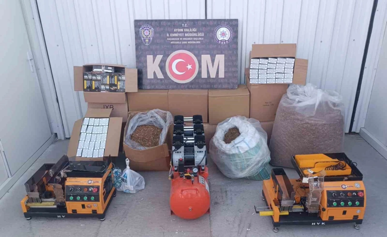 Aydın’da kaçak tütün operasyonu: 68 bin makaron ele geçirildi
