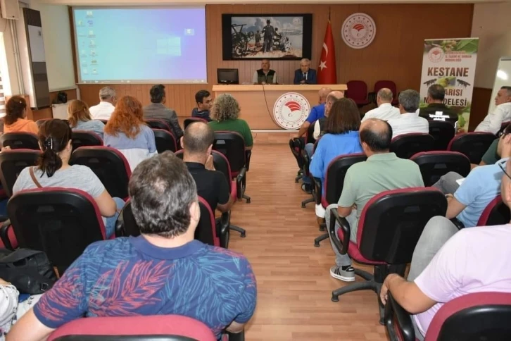 Aydın&rsquo;da kestane gal arısı ve kestane dal kanseri ile m&uuml;cadele toplantısı yapıldı
