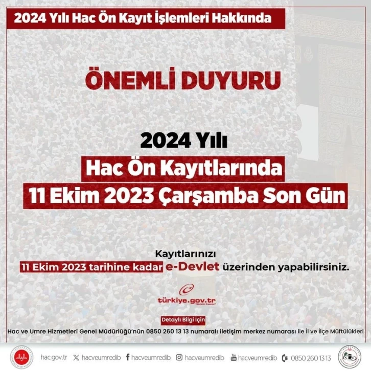 Aydın M&uuml;ft&uuml;l&uuml;ğ&uuml; hac &ouml;n kayıtları konusunda vatandaşları uyardı
