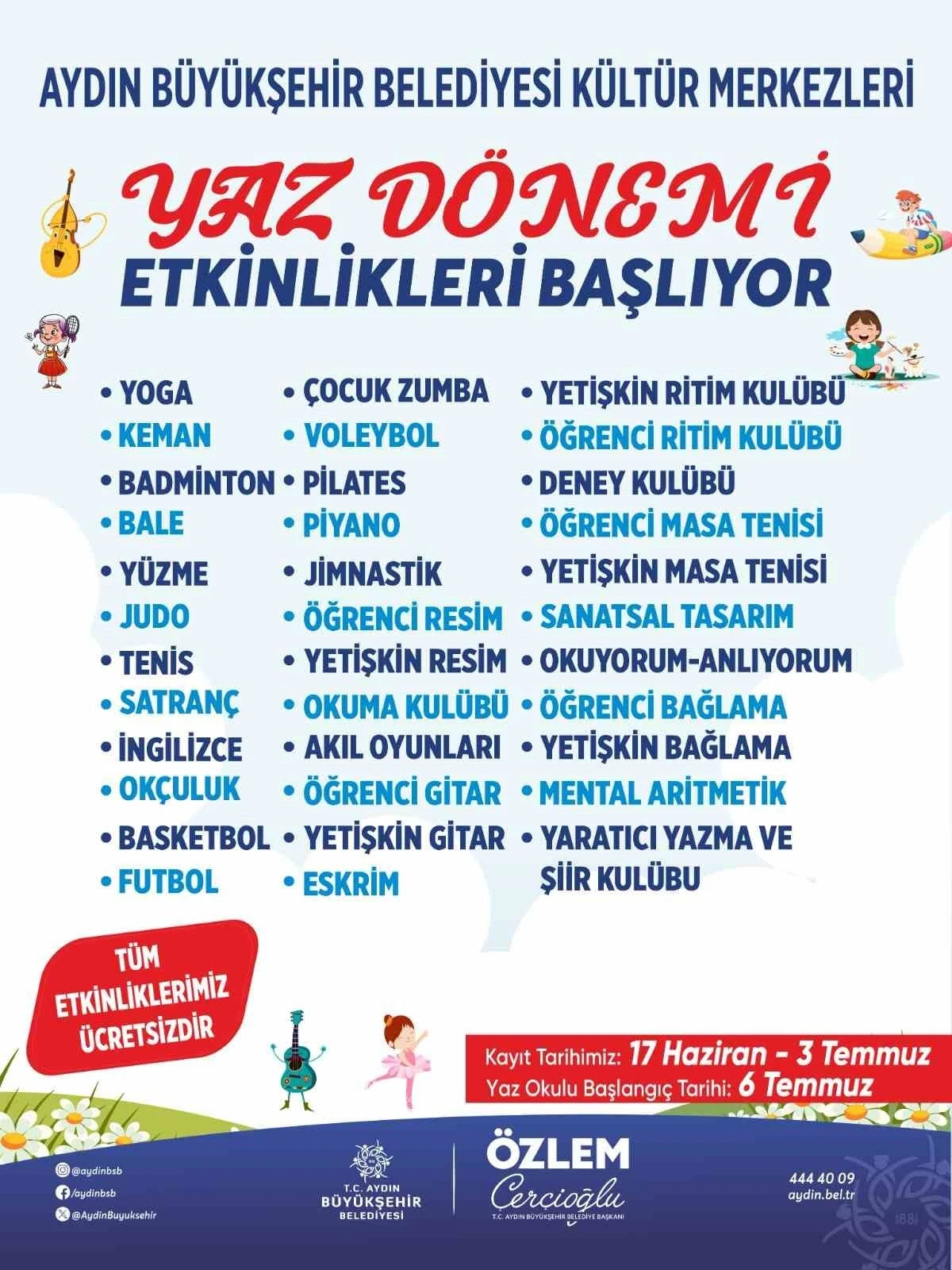 Aydınlı &ccedil;ocuklar yaz tatilinde eğlenirken &ouml;ğrenecek
