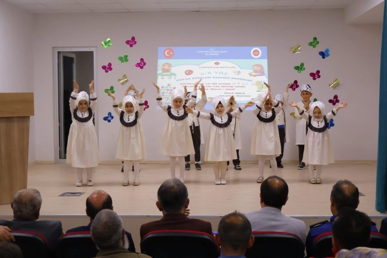 Aydıntepe&rsquo;de 4-6 Yaş Kur&rsquo;an kursu kapanış programı d&uuml;zenlendi
