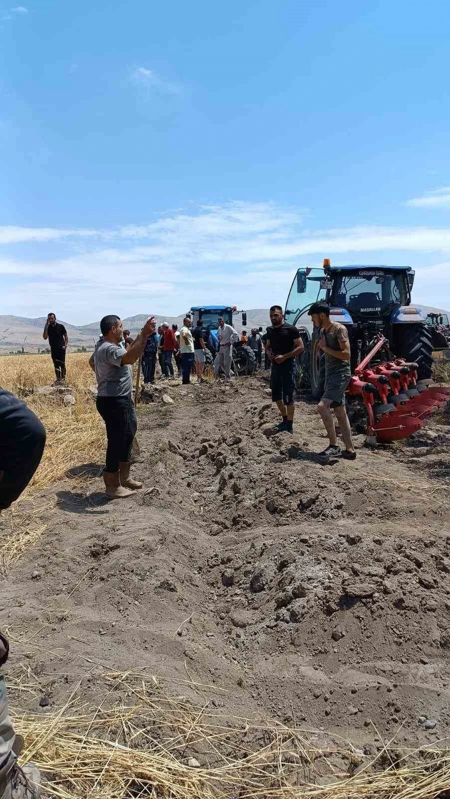 Aynı ilçede bir ekili arazi daha yandı
