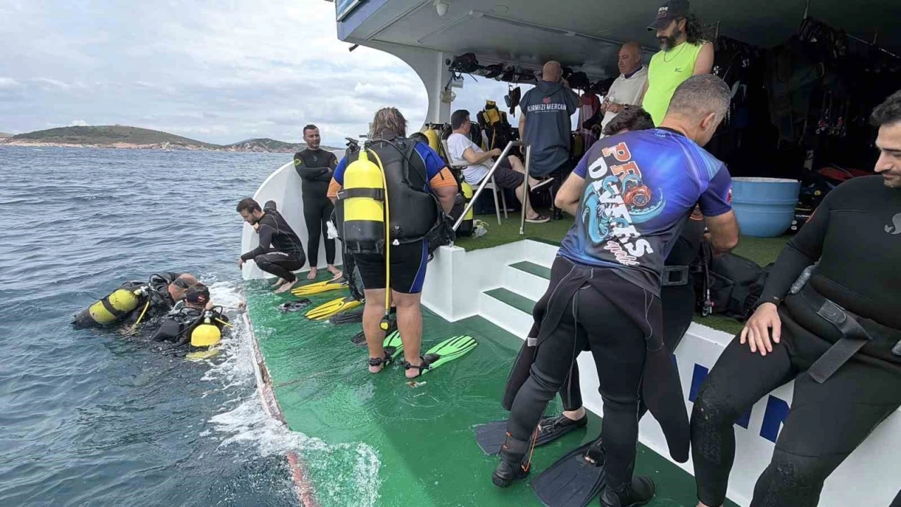 Ayvalık&rsquo;ta bin 500 yıllık Bizans batığı sportif dalışa a&ccedil;ıldı
