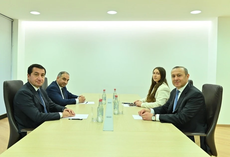 Azerbaycan Cumhurbaşkanı Yardımcısı Hacıyev, Ermenistan G&uuml;venlik Konseyi Sekreteri Grigoryan g&ouml;r&uuml;şt&uuml;
