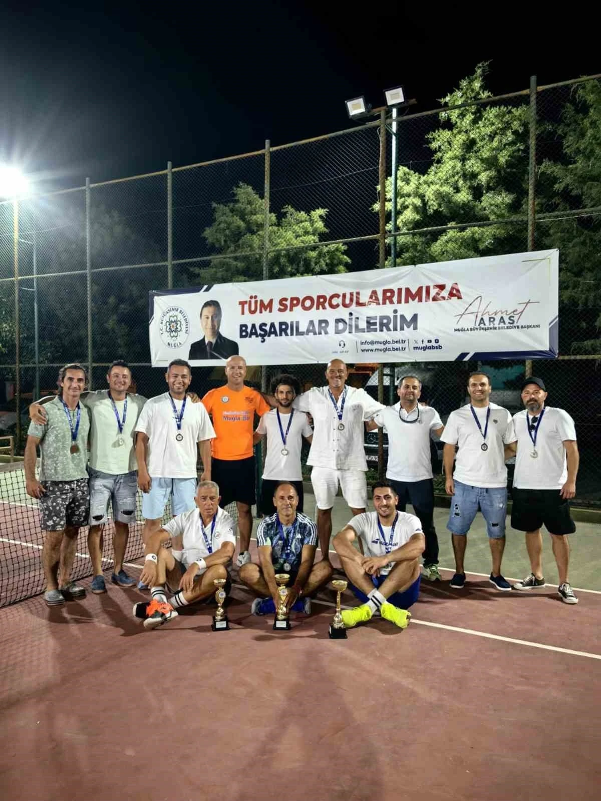 Babalar Günü’nde Tenis turnuvası sona erdi
