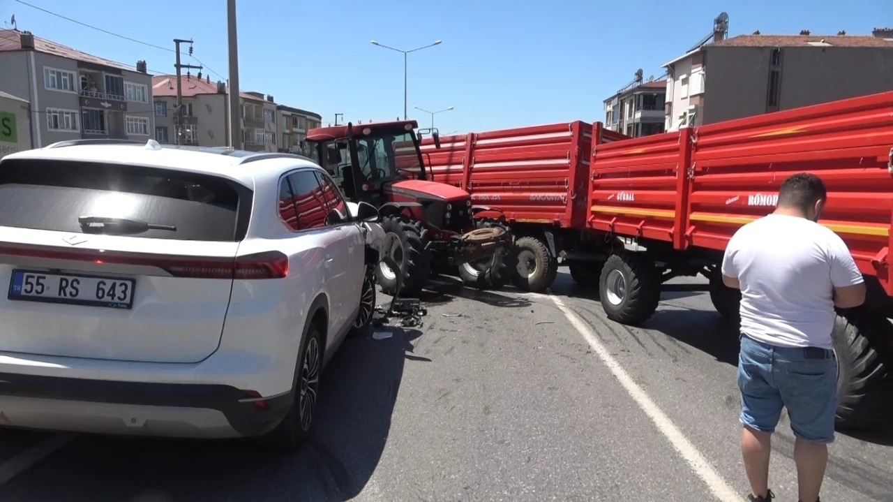 Bafra’da trafik kazası: 2 yaralı