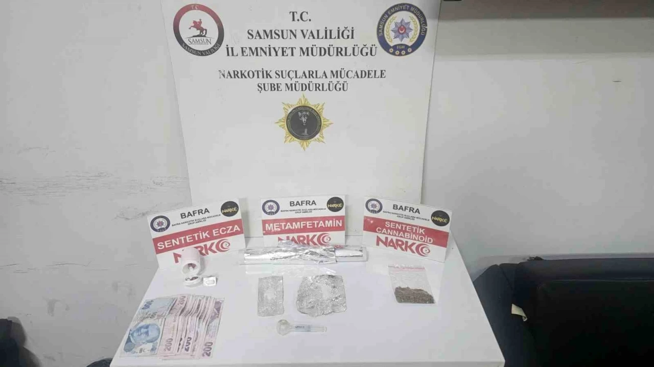 Bafra&rsquo;da uyuşturucu operasyonu: 2 g&ouml;zaltı
