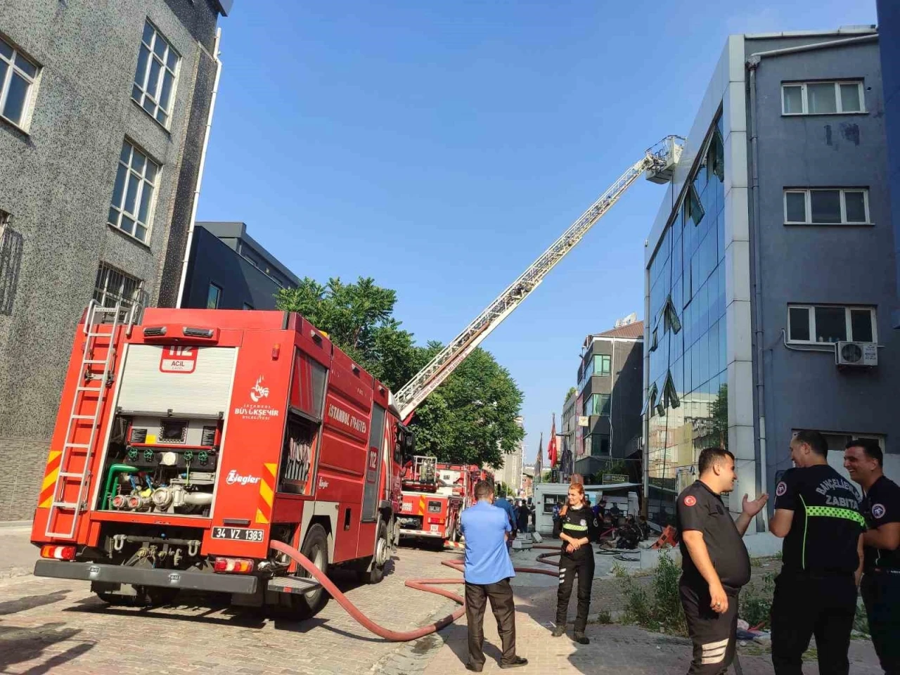 Bahçelievler’de korkutan yangın
