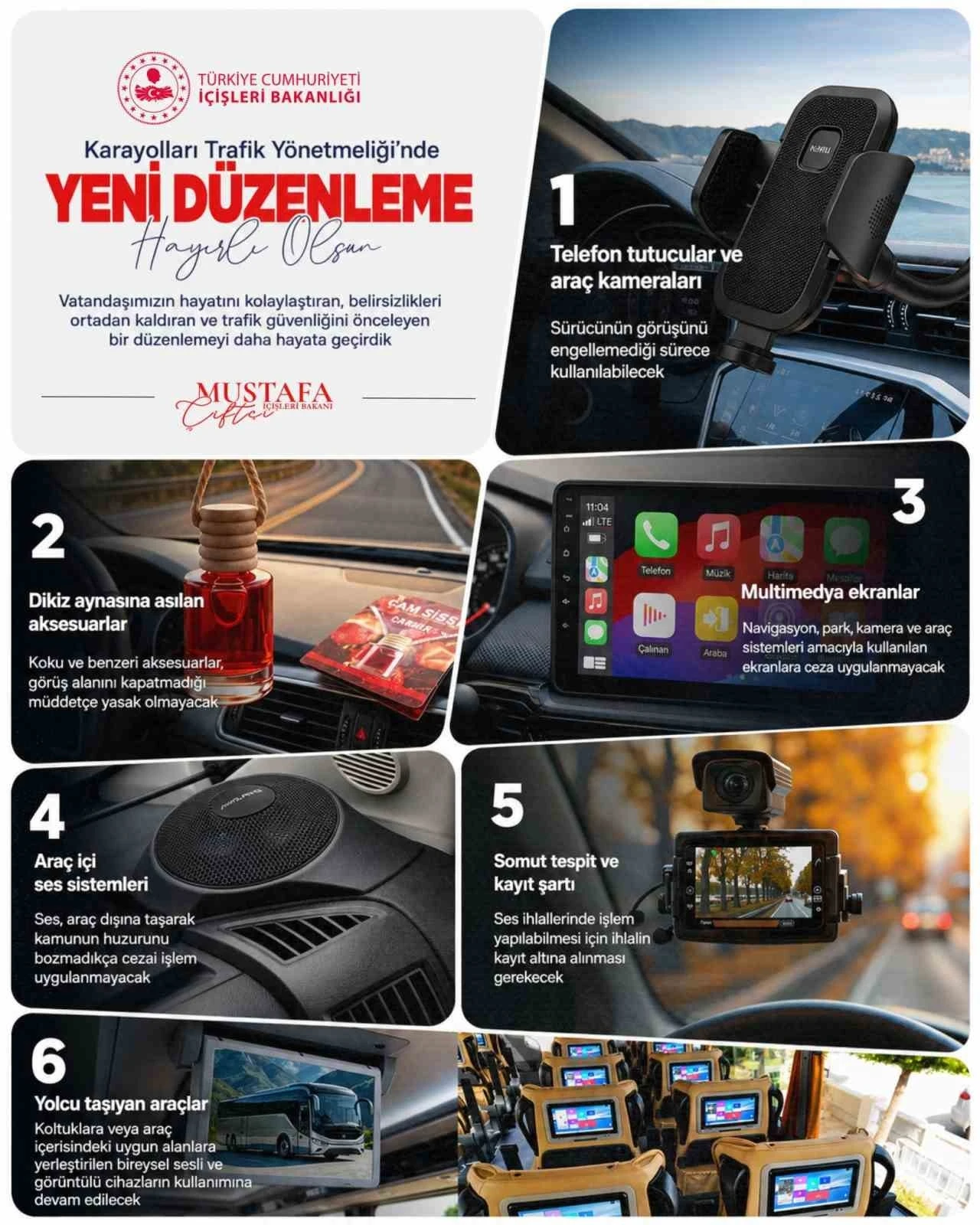 Bakan &Ccedil;ift&ccedil;i: "Karayolları Trafik Y&ouml;netmeliği&rsquo;nde yaptığımız d&uuml;zenleme t&uuml;m s&uuml;r&uuml;c&uuml;lerimize hayırlı olsun"
