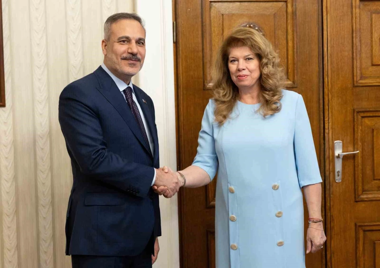 Bakan Fidan, Bulgaristan Cumhurbaşkanı Yotova ile g&ouml;r&uuml;şt&uuml;
