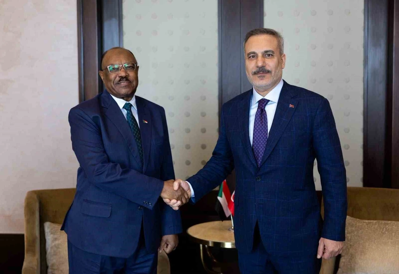 Bakan Fidan, Sudanlı mevkidaşı Salem ile g&ouml;r&uuml;şt&uuml;
