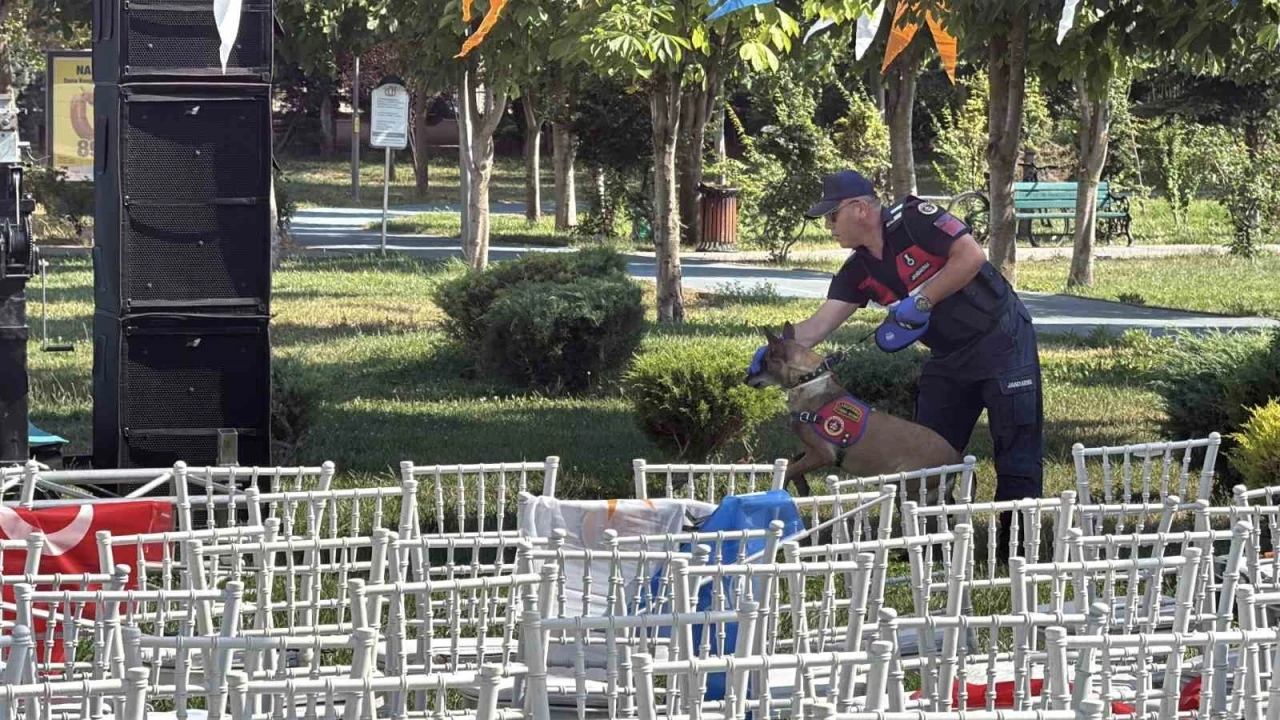 Bakan G&ouml;ktaş&rsquo;ın programı &ouml;ncesi Dede Korkut Parkı&rsquo;nda bomba araması
