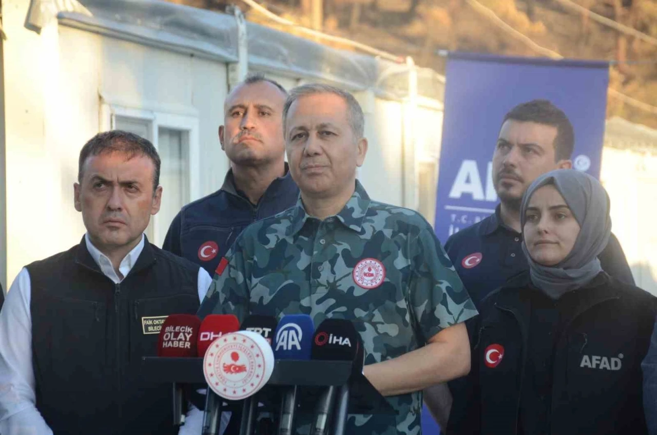Bakan Yerlikaya: &quot;Bilecik’te 360 hektar tarım alanının zarar gördüğünü tespit ettik&quot;
