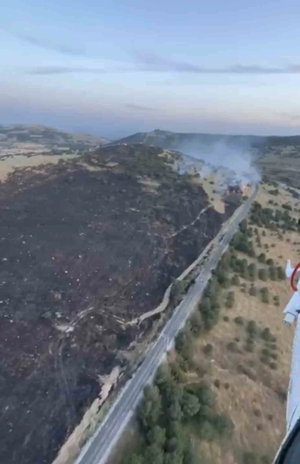 Balıkesir’de arazide yangın