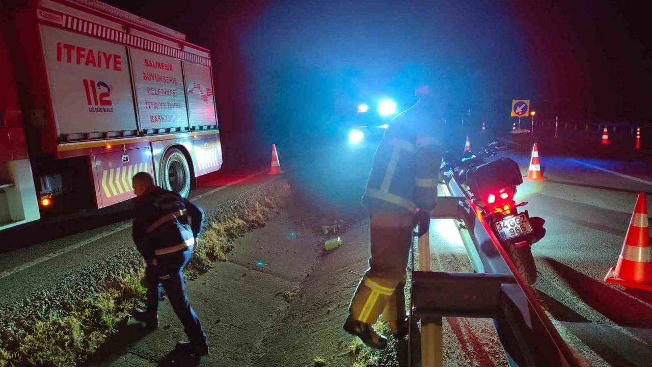 Balıkesir’de motosiklet kazası: 1 kişi hayatını kaybetti
