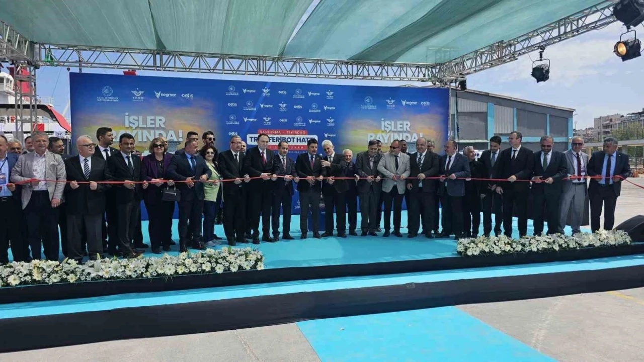 Bandırma-Tekirdağ Tren Feribot Hattı hizmete açıldı
