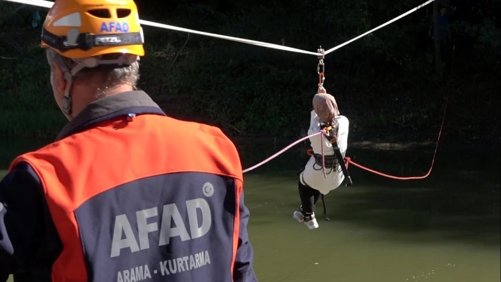 Bartın&rsquo;da nefesleri kesen sel tatbikatı
