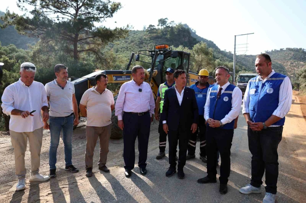 Başkan Aras Milas'ta Yol Yatırımlarını İnceledi