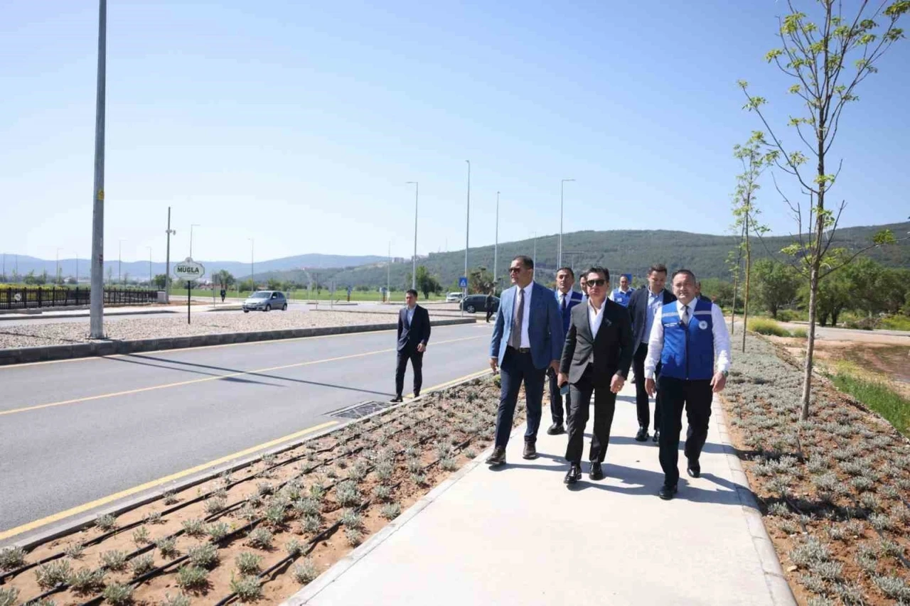 Başkan Aras, tamamlanan yol çalışmalarını inceledi
