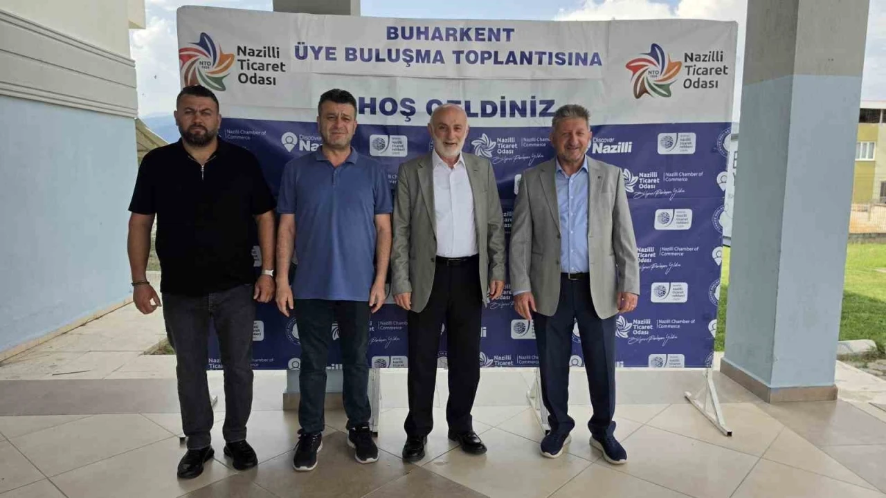 Başkan Arslan, Buharkent&rsquo;te oda &uuml;yeleri ile buluştu
