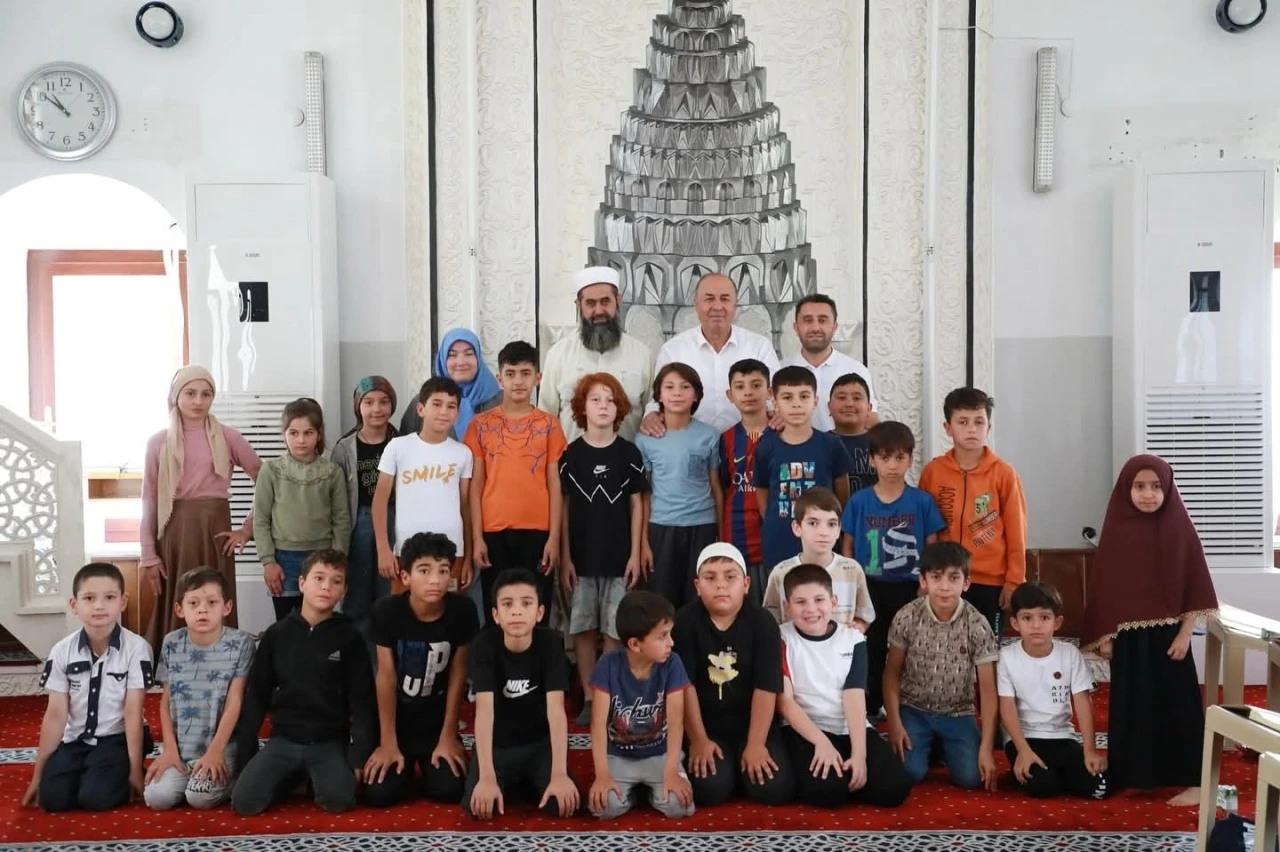 Başkan Arslan’dan Kur’an kursu öğrencilerine ziyaret
