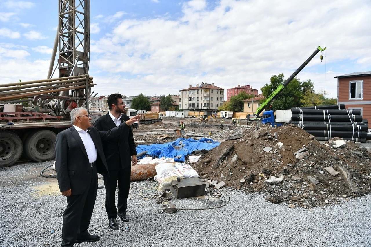 Başkan Büyükkılıç ile Başkan Okandan’dan, Sahabiye Projesi 2. Etap çalışmalarına inceleme
