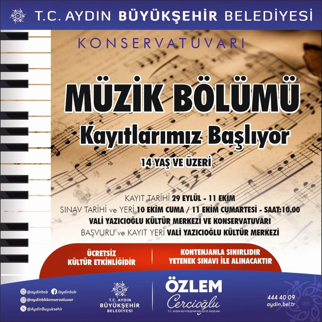 Başkan Çerçioğlu’ndan müzikseverlere davet
