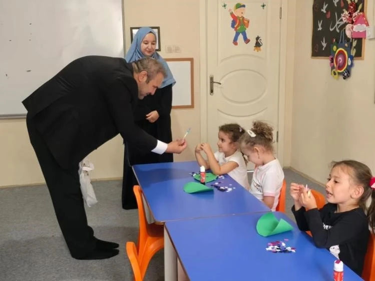 Başkan Dilsiz, Kur’an kursu öğrencilerle bir araya geldi
