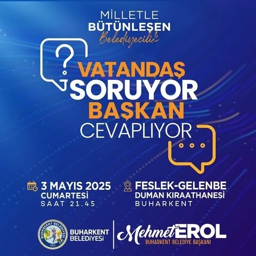 Başkan Erol, Feslek ve Gelenbe Mahalle sakinleri ile bir araya gelecek
