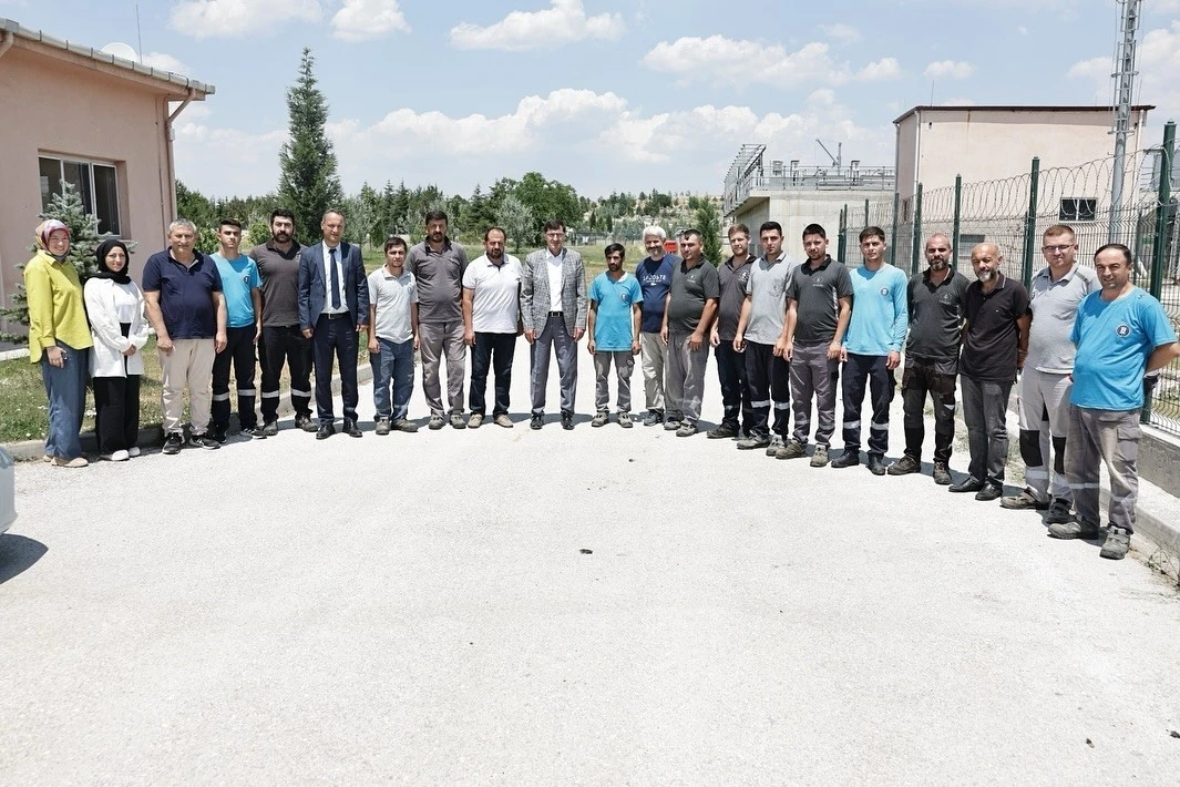 Başkan Eyüp Kahveci’den Atık Su Arıtma Tesisi personeline teşekkür ziyareti
